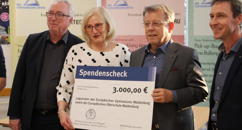 Der Erlös der Activity erreicht seinen Adressaten – Übergabe der Spende